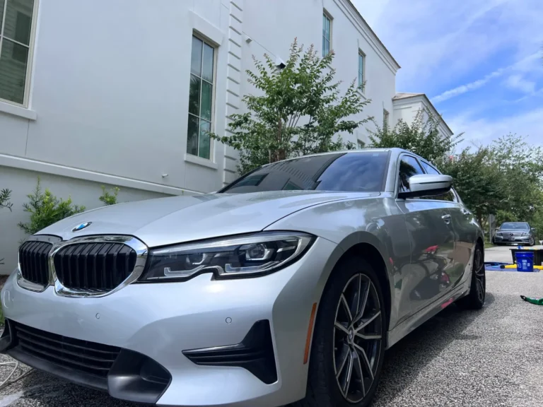 BMW 3 Series after a mobile detail