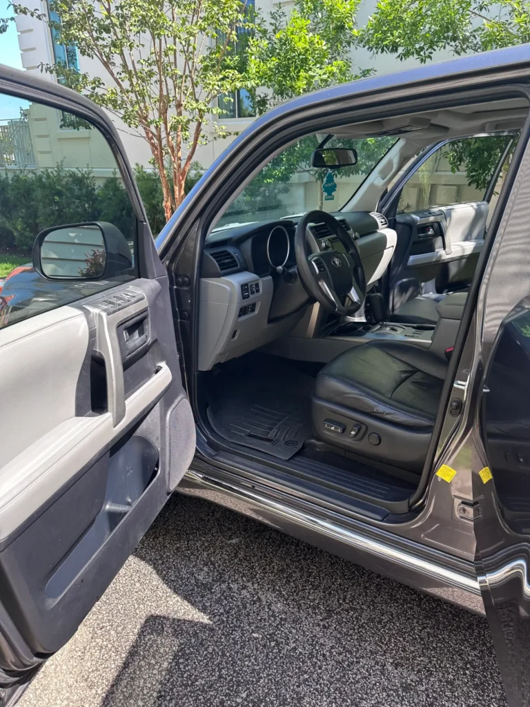 Spotless SUV interior after interior detailing