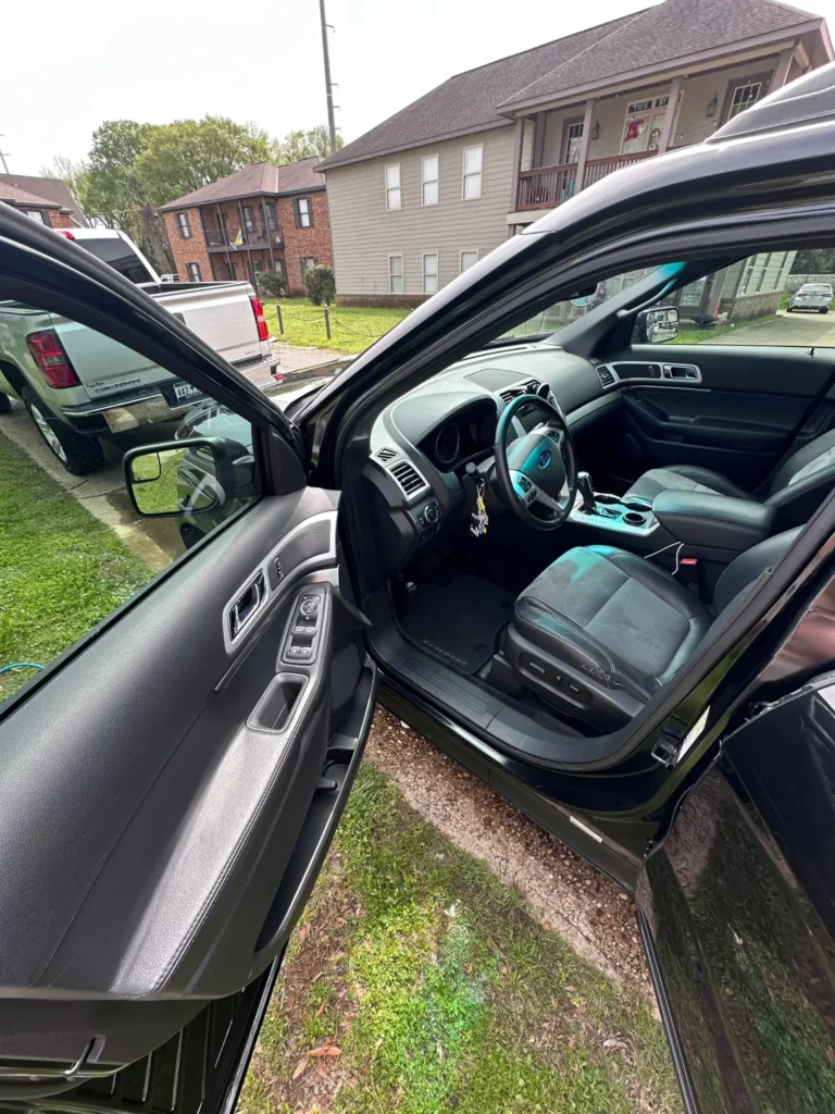 SUV interior after detailing