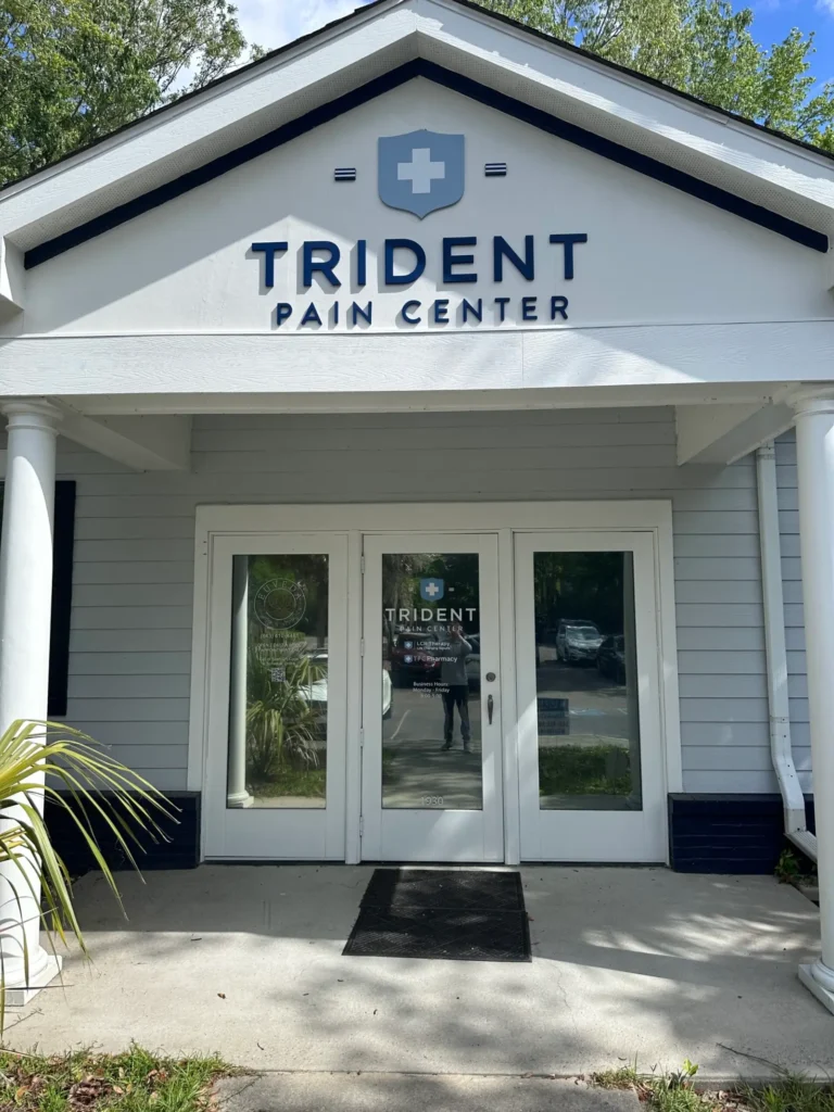 Commercial storefront after pressure washing