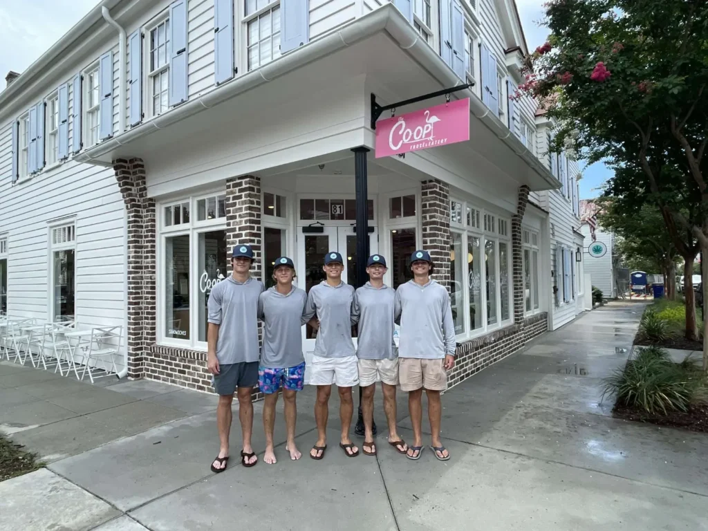 The Fokas Detailing team after a commercial pressure washing job