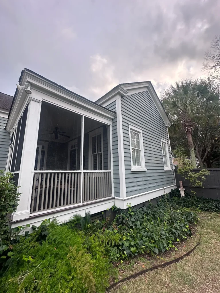 Home siding after soft washing