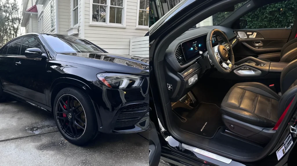 Mercedes-Benz interior after detailing